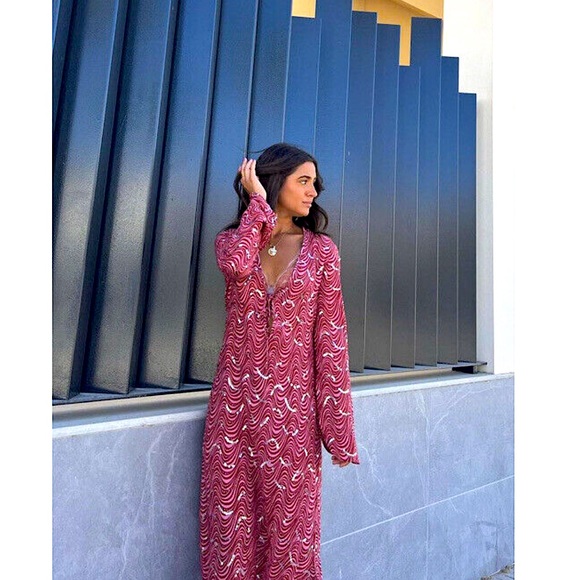 XS LONG BEADED DRESS ZARA - Picture 2 of 8